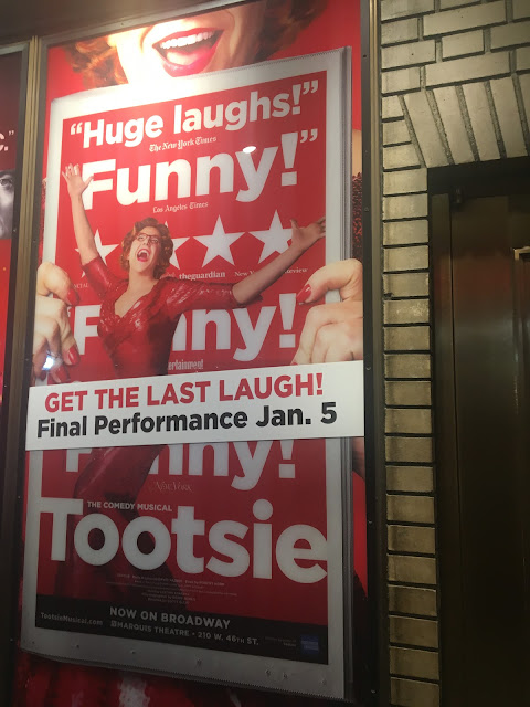 Tootsie Broadway Musical Shubert Ally Closing Poster