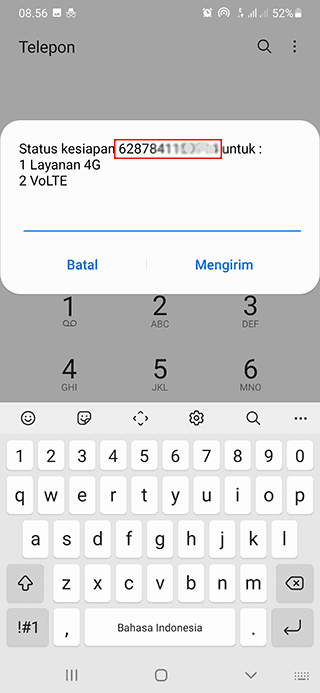 Langkah Kedua Cara Cepat Cek Nomor XL Axiata