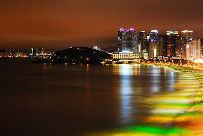 Haeundae Beach At Night Wallpaper