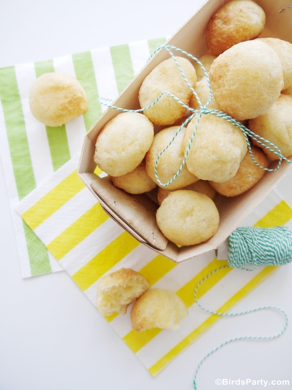 Recette Apéritif Sans Gluten Pão de Queijo Brésilien | BirdsParty.fr