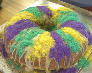 King Cake--Cream Cheese Filled