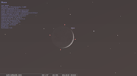 measure elevation of moon