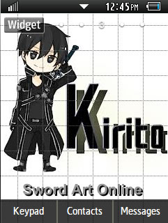 Anime Sword Art Online Samsung Corby 2 Theme 2 Wallpaper