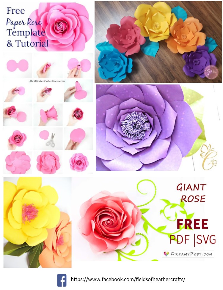Download Free Templates Tutorials For Making Paper Flowers With Cricut Or Silhouette