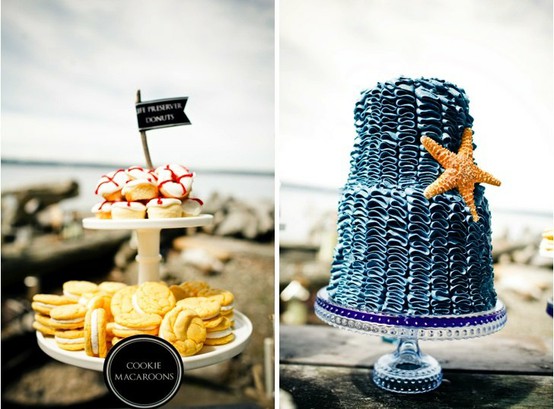 Nautical Wedding Ideas Dessert Tables