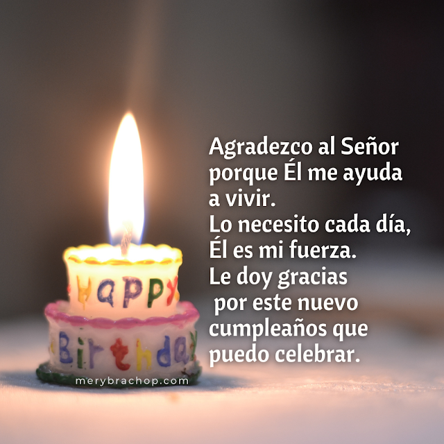 frases de agradecimiento a Dios por mi propio cumpleaños