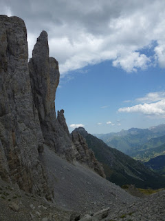 Agujas de Ansabère (durante el descenso)