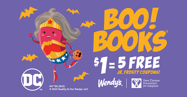 2023 Wendy's Frosty Boo Books - DC Super Heroes