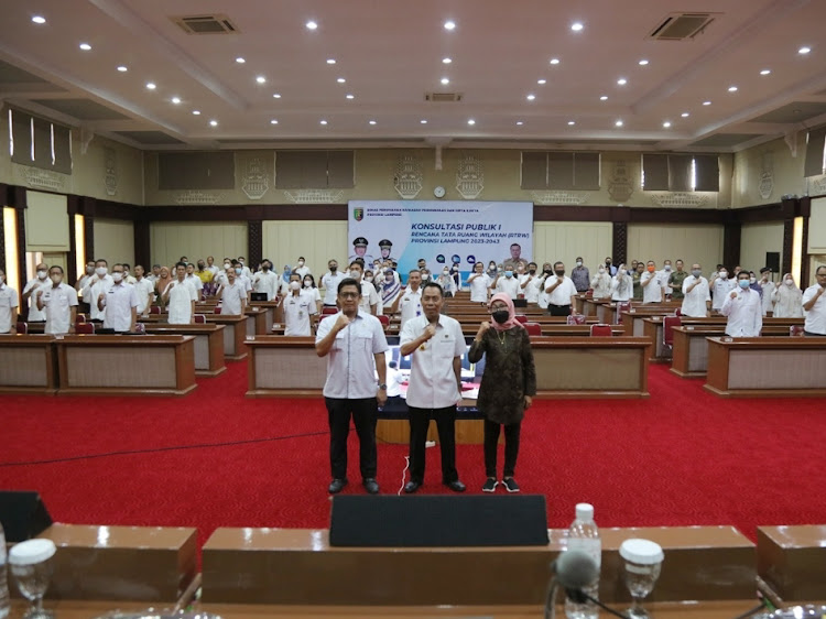 Pemprov Lampung Jaring Masukan Sekaligus Sosialisasikan Penyusunan RTRW melalui Konsultasi Publik Rencana Tata Ruang Wilayah Tahun 2023 – 2043