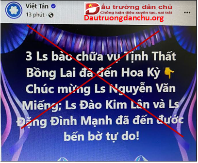 Việt Tân lại cổ súy cho hành vi vi phạm pháp luật