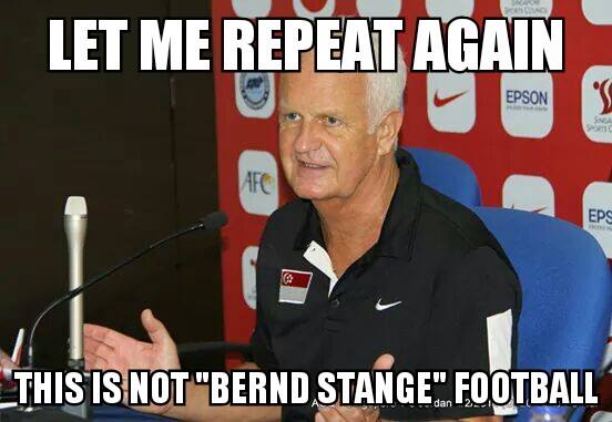 "This is not 'Bernd Stange' Football" - the first words I heard from him personally