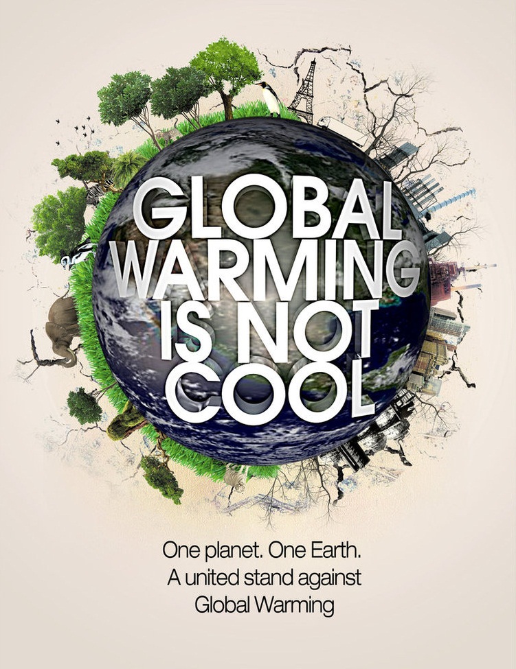 15 Contoh Gambar Desain Poster Lingkungan Global Warming 