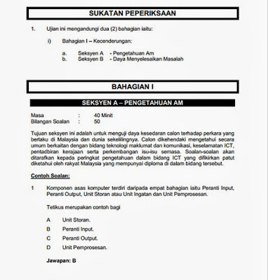 Contoh Soalan Temuduga Penolong Pegawai Teknologi Maklumat 