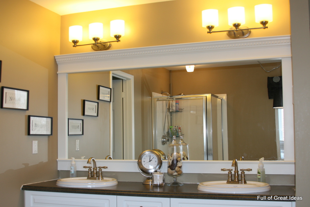 Frame Your Bathroom Mirror