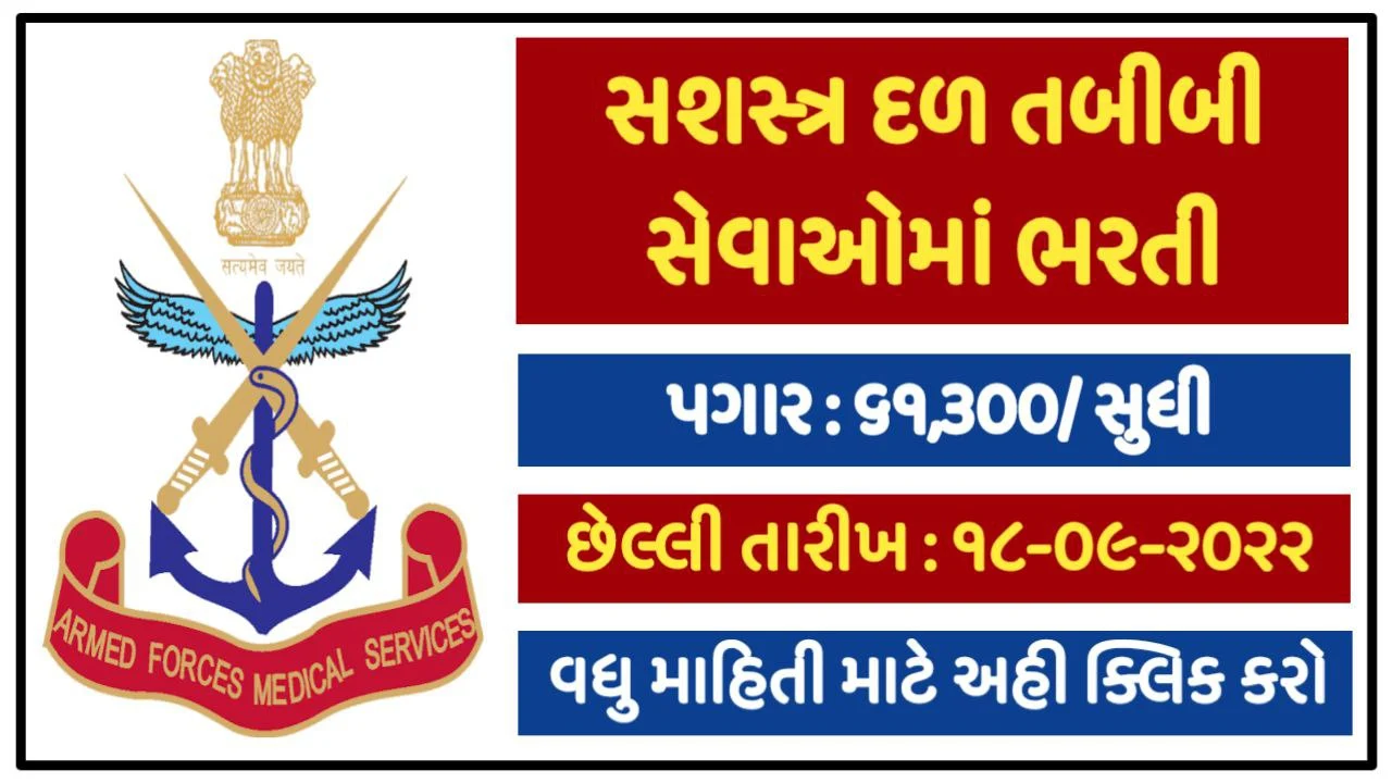 AFMS Recruitment 2022, Apply Online @amcsscentry.org