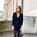 Alexa Chung (British TV Presenter and Fashion Model ) Looking Great in Blue at the Louis Vuitton Ready-to-Wear A/W 2009 Fashion Show