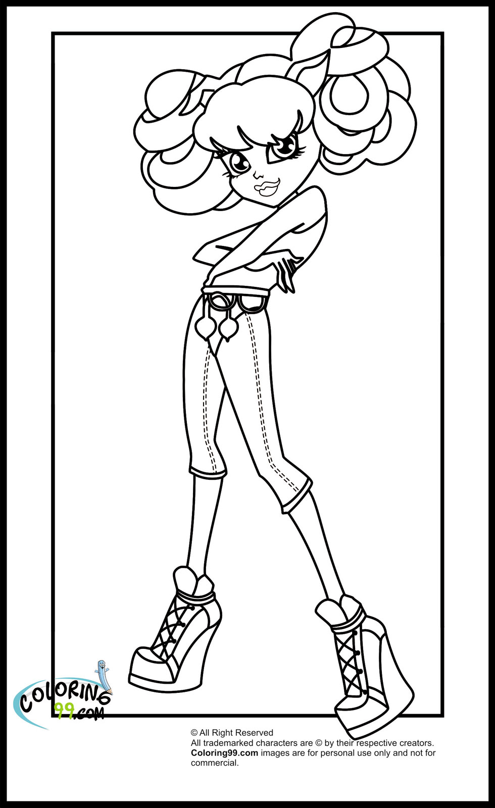 monster high class dance howleen wolf coloring pages · monster high class dance robecca steam coloring pages