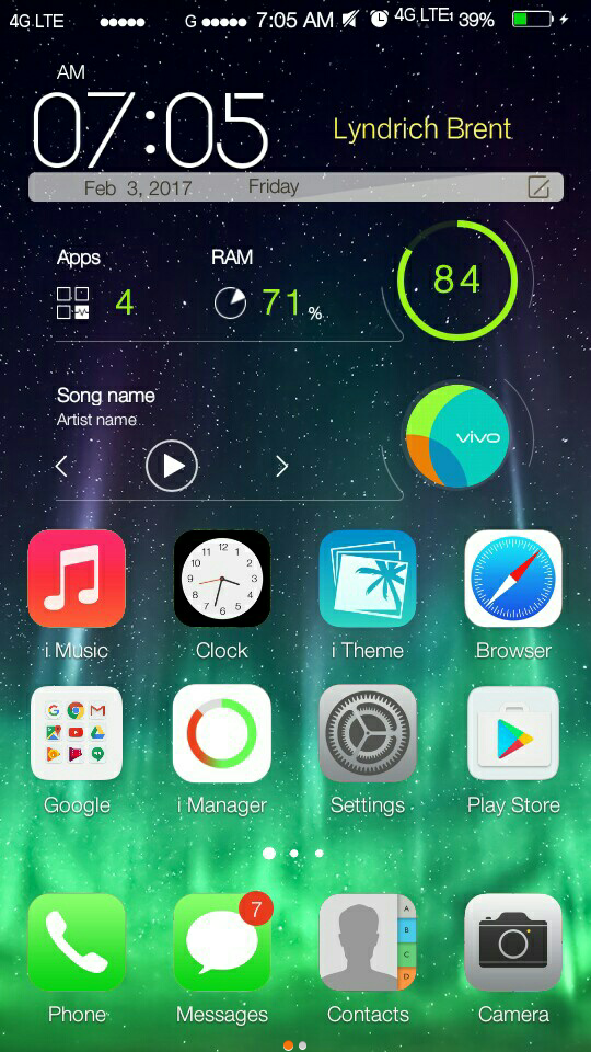 Theme Ios 7 Iphone For Vivo