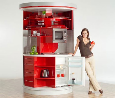 compact all in one modular kitchen design