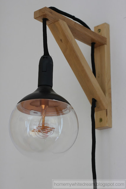 lampa w stylu skandynawskim, lampa w stylu loft, kinkiet w stylu skandynawskim, kinkiet w stylu loft, wspornik Ekby Valter, żarówka dekoracyjna Smukee