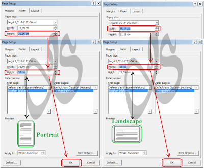 JS.4 - Page Setup Portrait dan Landscape