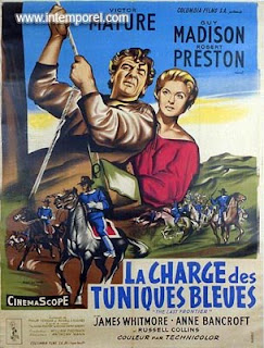 La Charge des tuniques bleues Anthony Mann Victore Mature Affiche Poster