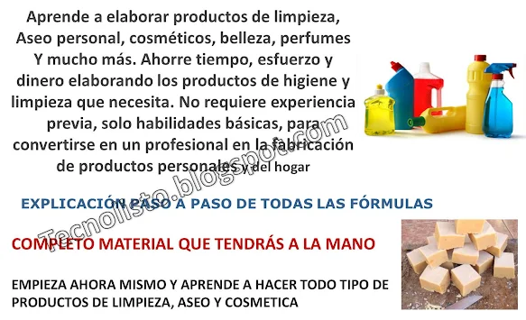 "Fórmulas Químicas Elaborar Productos de Higiene y Limpieza-2"