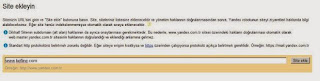 yandexe site ekleme