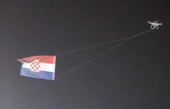 VIDEO: Navijači Sarajeva raketama gađali publiku, dron nosio zastavu Herceg-Bosne