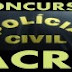 Policia Civila/AC altera data de provas de concurso com 250 vagas