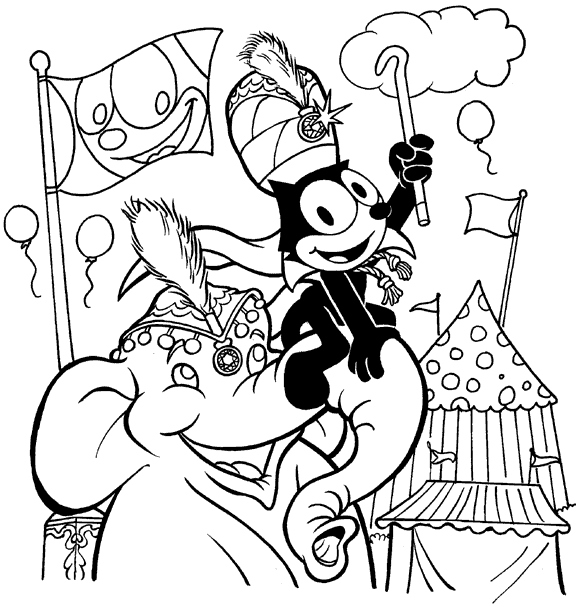 Felix The Cat Coloring Pages | Learn To Coloring
