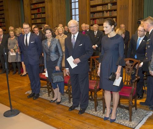 Queen Silvia, King Carl Gustaf and Prince Daniel and Crown Princess Victoria attends the Royal Swedish