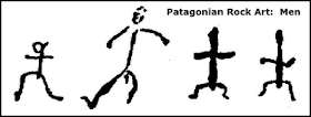 Patagonian rock art human figures