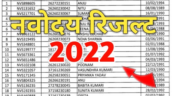 How to Check Online Navodaya Result 2022 Class 6 ?