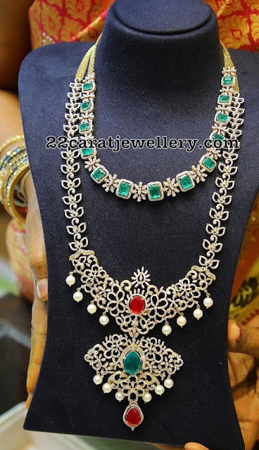 Diamond Necklaces from Amuktha Jewellery