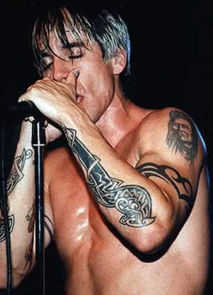 Tattoos of Anthony Kiedis Red Hot Chili Pepper