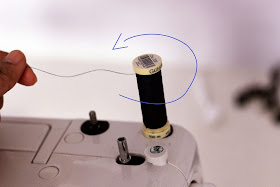 How to wind bobbin in sewing machine