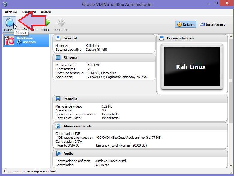 Maquina virtual windows virtualbox