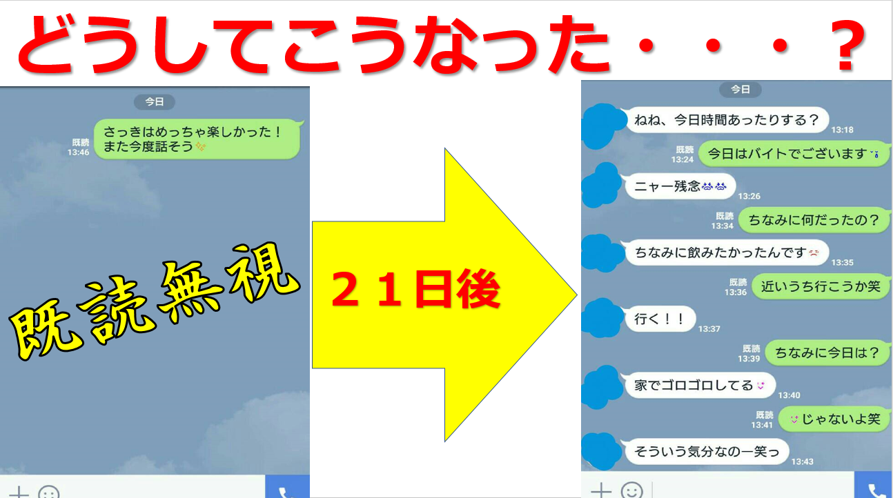既読無視から２１日で逆転 女性からデートに誘わせるline術 童貞卒業道場