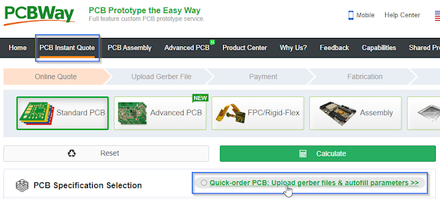 Upload Gerber to PCBWay