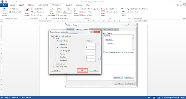 Cara Mudah Membuat Daftar Isi Otomatis Di Microsoft Office Word