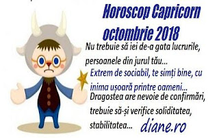 Horoscop Capricorn octombrie 2018