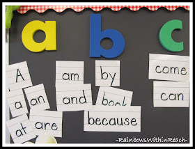 photo of: Kindergarten Word Wall 