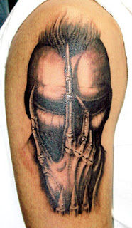 Biomechanical Tattoos on arm