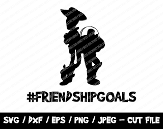 Toy Story Friendship Goals SVG, Woody Buzz Cut File, Instant Download, Cricut Silhouette, Vinyl Cut File, Funny Toy Story End of Quarantine