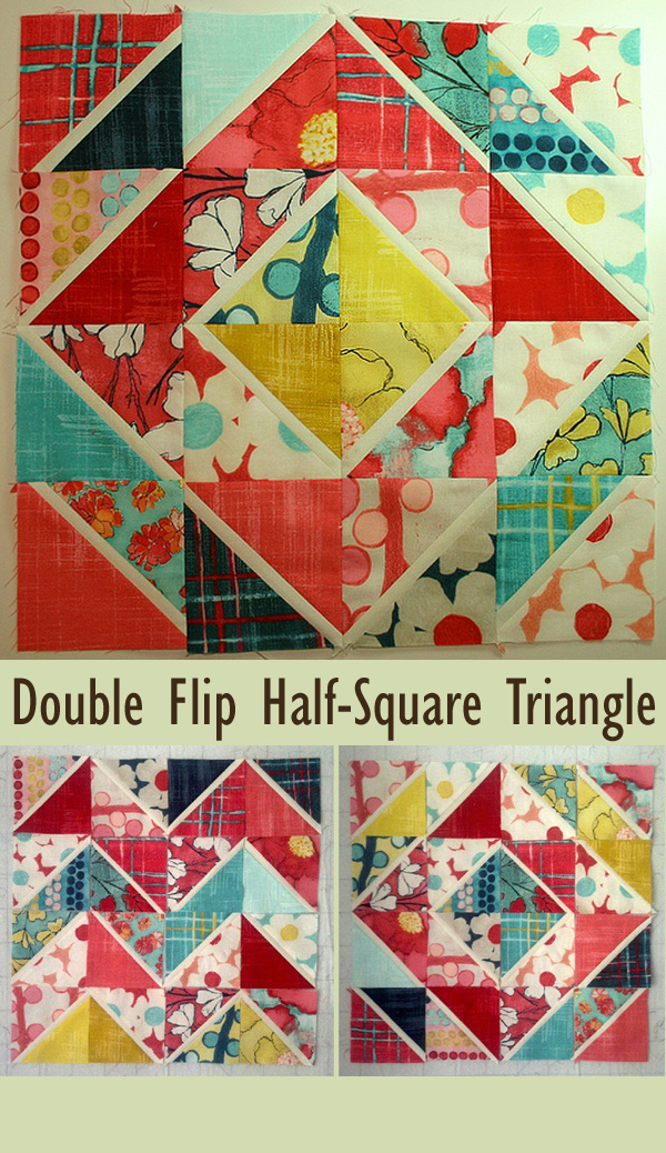 Double Flip Half-Square Triangle Tutorial