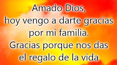 Oración de Dar Gracias por mi familia