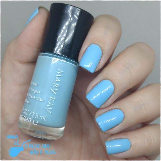 Blue Lotus Mary Kay Esmalte Nailpolish Pastel Azul Claro