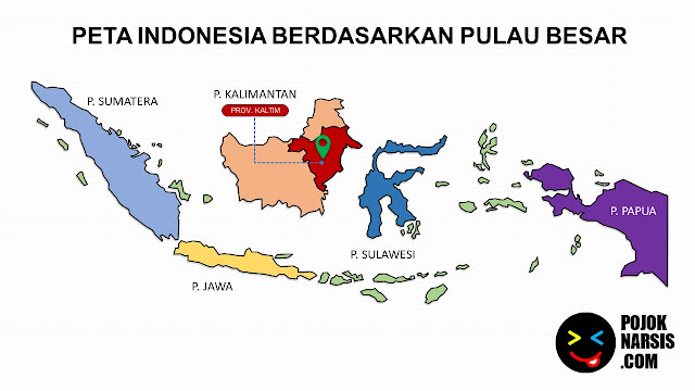 Peta Provinsi Kalimantan Timur Editable Powerpoint