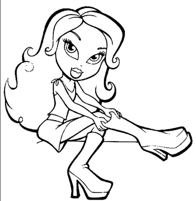 Kids Colorings Pages on Disney Princess Bratz Coloring Pages To Print